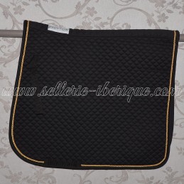 Tapis de selle de dressage galon doré