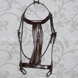 Snaffle bridle vaquera with...