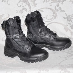 Trekking boots 2 zips - black