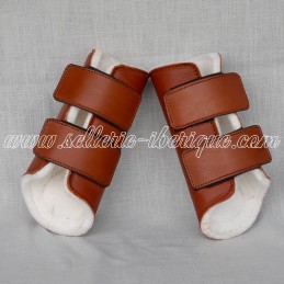 Leather and felt leg boots...