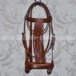 Snaffle bridle vaquera with...