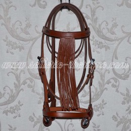 Snaffle bridle vaquera with...