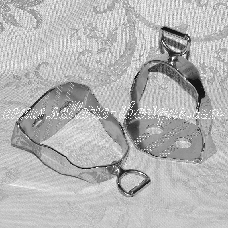 Etriers baroques espagnols argent - 1 paire - offre spéciale