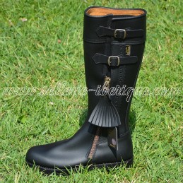 Leather riding boots...