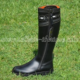 Leather tall boots "Zahara...