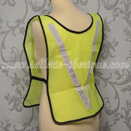 Sans Marque Gilet Fluorescent 4 Bandes JAUNE à prix pas cher