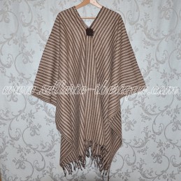 Poncho en laine éco