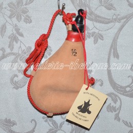 Goatskin leather wine bag...