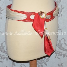 Leather thin belt for fajin...