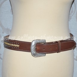 Western leather belt