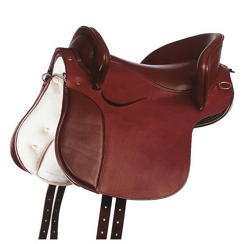 Selle d'équitation espagnole Potrera cuir lisse Marjoman