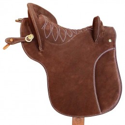 Selle d'équitation espagnole Potrera Classique cuir retourné Marjoman