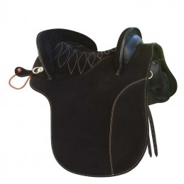 Selle d'équitation espagnole Potrera Classique cuir retourné Marjoman