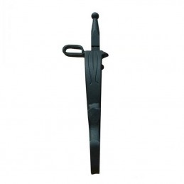 Vaquera spurs round tip black