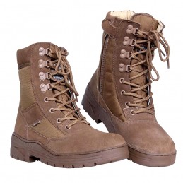 Trekking boots 1 zip - brown