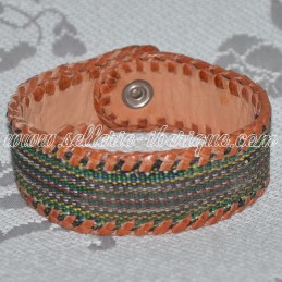 Bracelet en cuir - vert