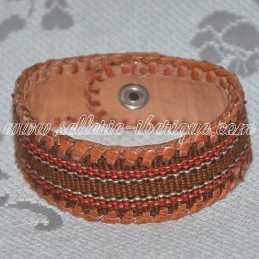 Leather bracelet - brown