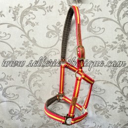 Nylon halter spanish flag...