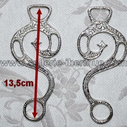 Real Escuela ornamented hackamore shanks (pair)