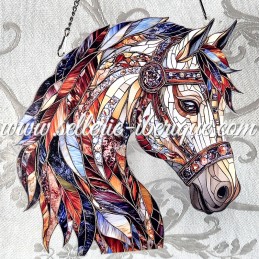 Stained-glass effect PVC...