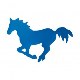 Magnet cheval bleu