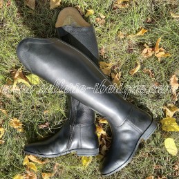 Riding leather tall boots...