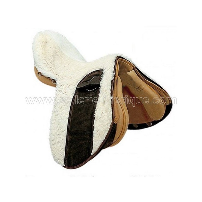 Natural sheepskin zalea for english saddle Zaldi Natural sheepskin zalea for english saddle Zaldi