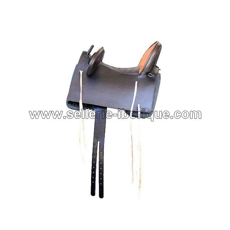 Vaquera combined saddle "Pablo Hermoso de Mendoza" leather seat Gomez Vaquera combined saddle "Pablo Hermoso de Mendoza" leather seat Gomez